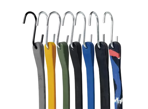 Cordons &eacute;lastiques ALLROAD EPDM avec crochets, 30 % plus &eacute;pais, tailles 9 &agrave; 41 pouces, code couleur